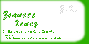 zsanett kenez business card
